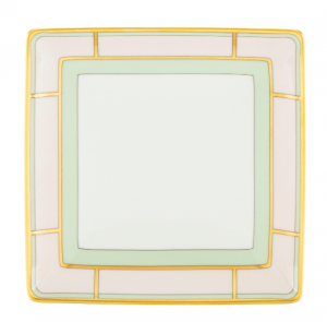 Ginori Diva Rosa Square Change Tray - 5.3"